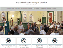 Tablet Screenshot of billericacatholic.org